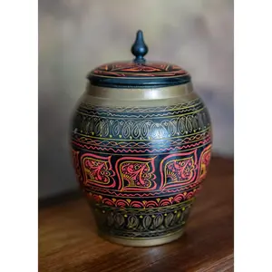 HANDCRAFTED LACQUERED WOODEN BOXES - HANDPAINTED ORIENTAL PATTERNS