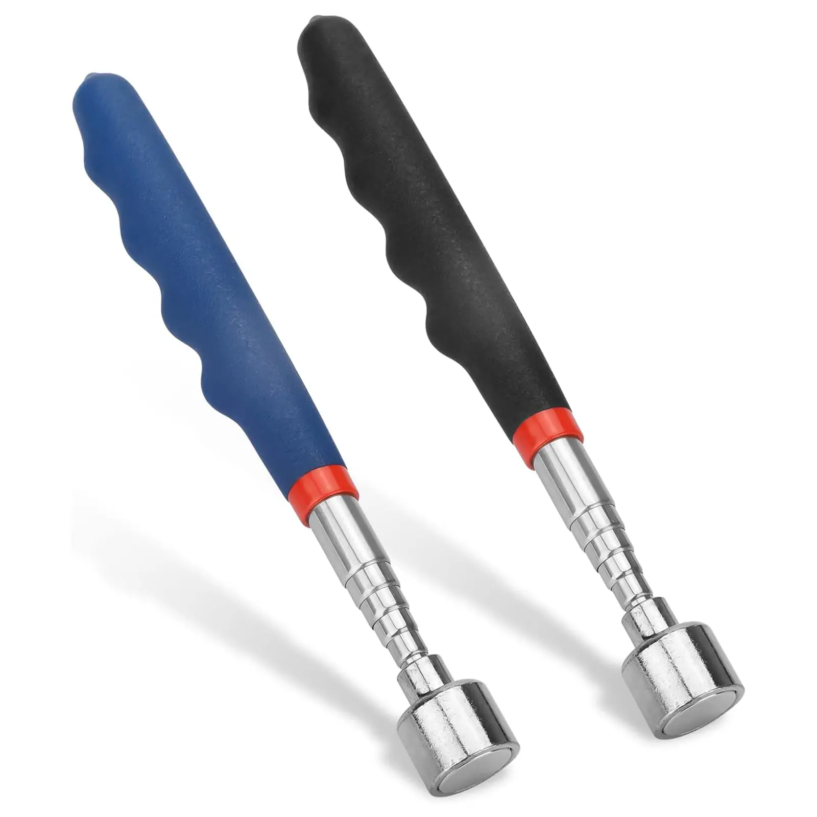 2pcs Telescoping Magnetic Pickup Tool with 20lb Pull Force, Non-Slip Extendable Magnet Pickup Tool, Extend from 7" to 30"