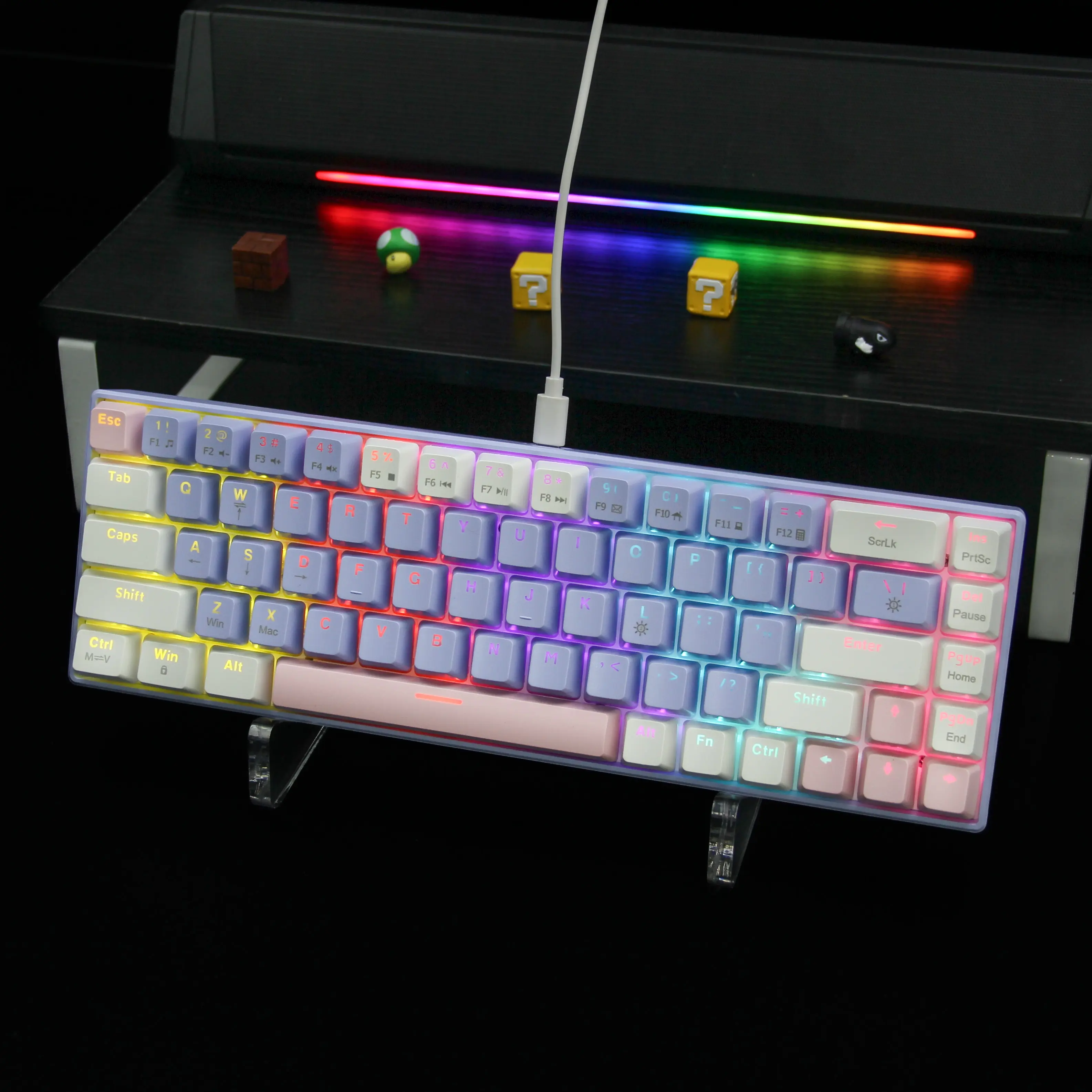 ZIFRIEND ZA68 68 Keys 65% Layout Wired/Wireless Gaming Keyboards