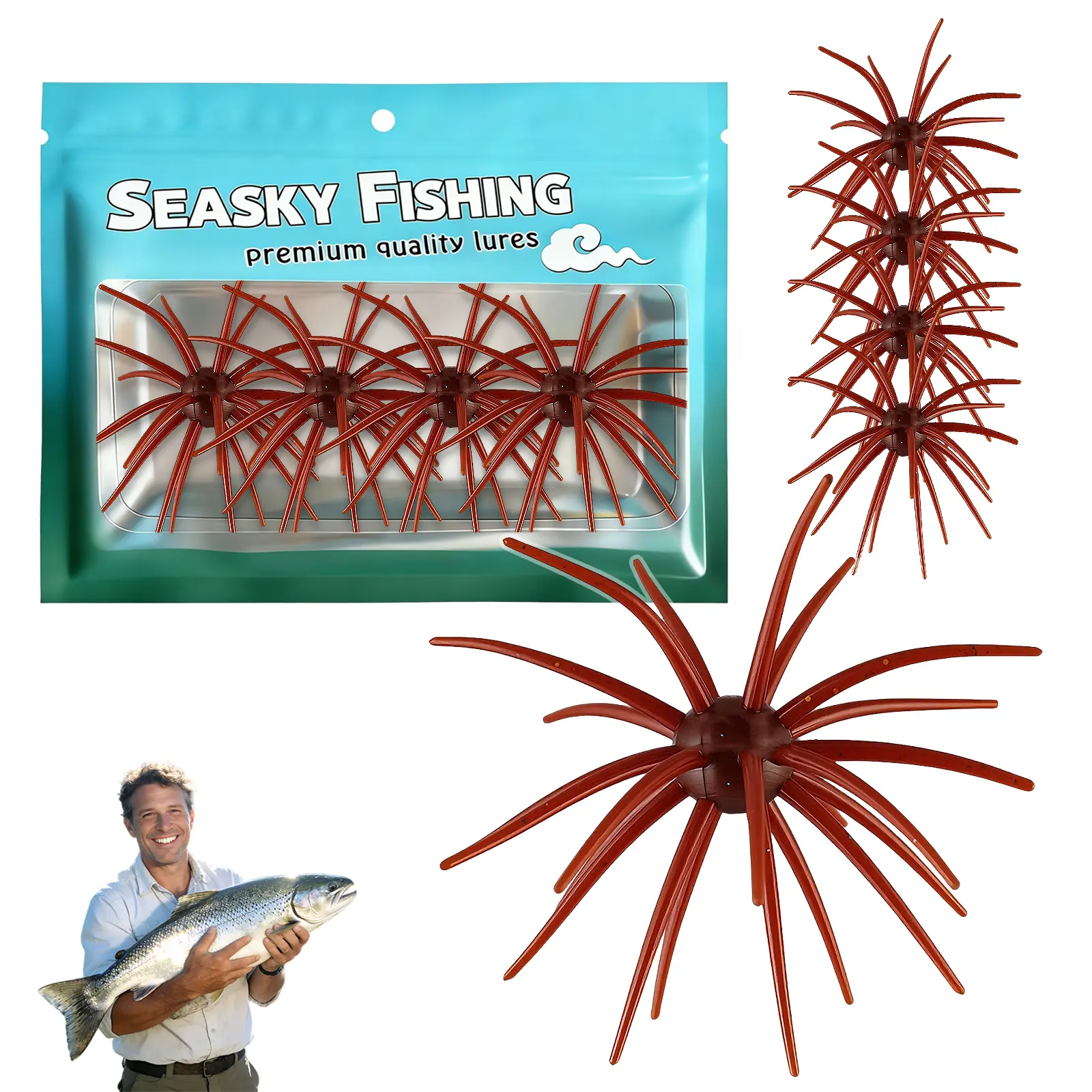 4pcs-Brown Red