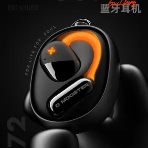 DMOOSTER D72 Open Ear Earbuds Wireless Headphones with Enhanced Sound, IPX4 Waterproof, Bluetooth 5.4, Ergonomic Design & Secure Fit