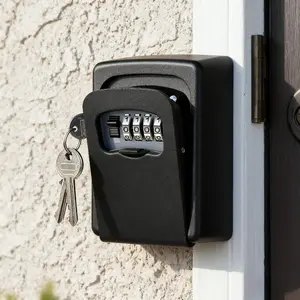 Heavy Duty Key Safe Box Wall Mounted, Fireproof Anti-Theft Combination Lock Key Storage Box with Cover, Perfect Holiday Gift for Easter Ramadan Mother's Day Father's Day Christmas for Homeowners
