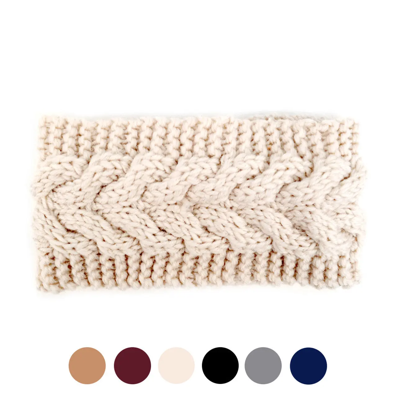 nolia Women's Headband, Classic Knit Winter Ear Warmer, Soft Stretchy Polyester for Outdoor Adventures, 4.5-Inch Wide, Soft Headband, One Size