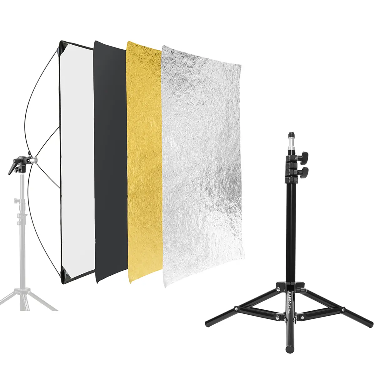 Glow 28x39" Reflector Panel Kit, Bundle with 3.3' Backlight Stand