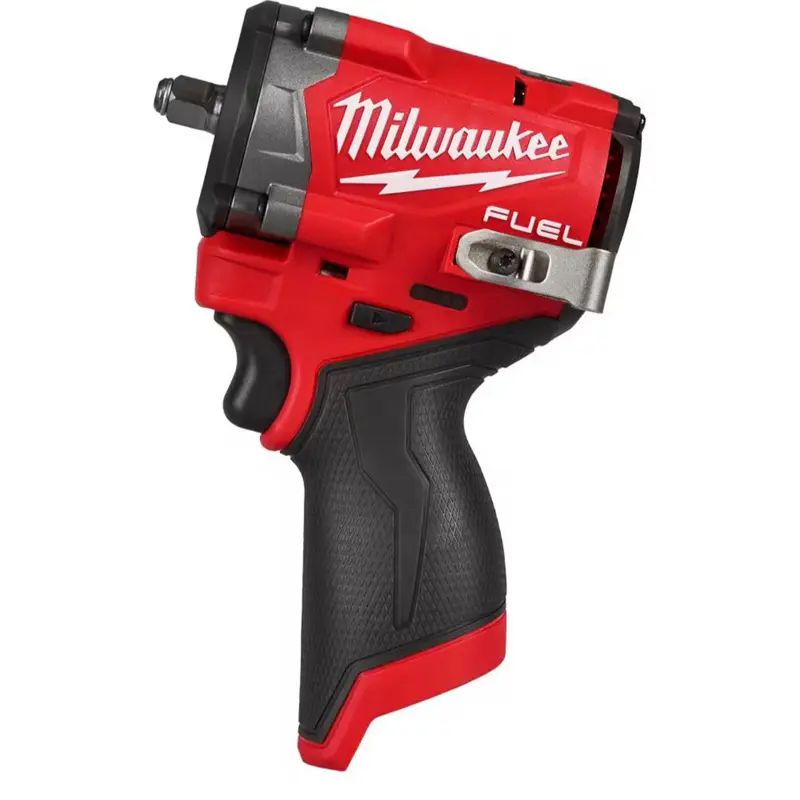 Milwaukee M12 FUEL 12V Lithium-Ion Brushless Cordless Stubby 3/8 in. Impact Wrench (Tool-Only)