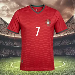 2026 Portugal Home No. 7 Ronaldo Short-Sleeve Soccer Jersey