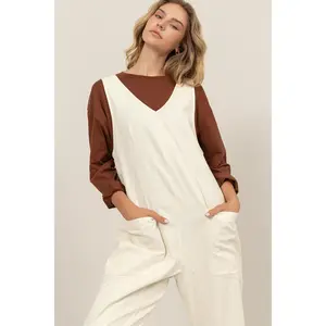 Relaxed Cream Jumpsuit