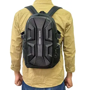 Outdoor Dual Backpack Hard Shell Bag Men's Motorcycle Bag Large Capacity Chest Pack Multi-Functional Waterproof Sports Backpack