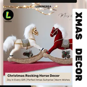 Horse Christmas Decoration Creative Trojan Horse Desktop Ornament Window Arrangement Pendant Christmas Tree Top Decoration Christmas Crafts  deas Gifts Lists Ornament Tree Decoration Room Decor