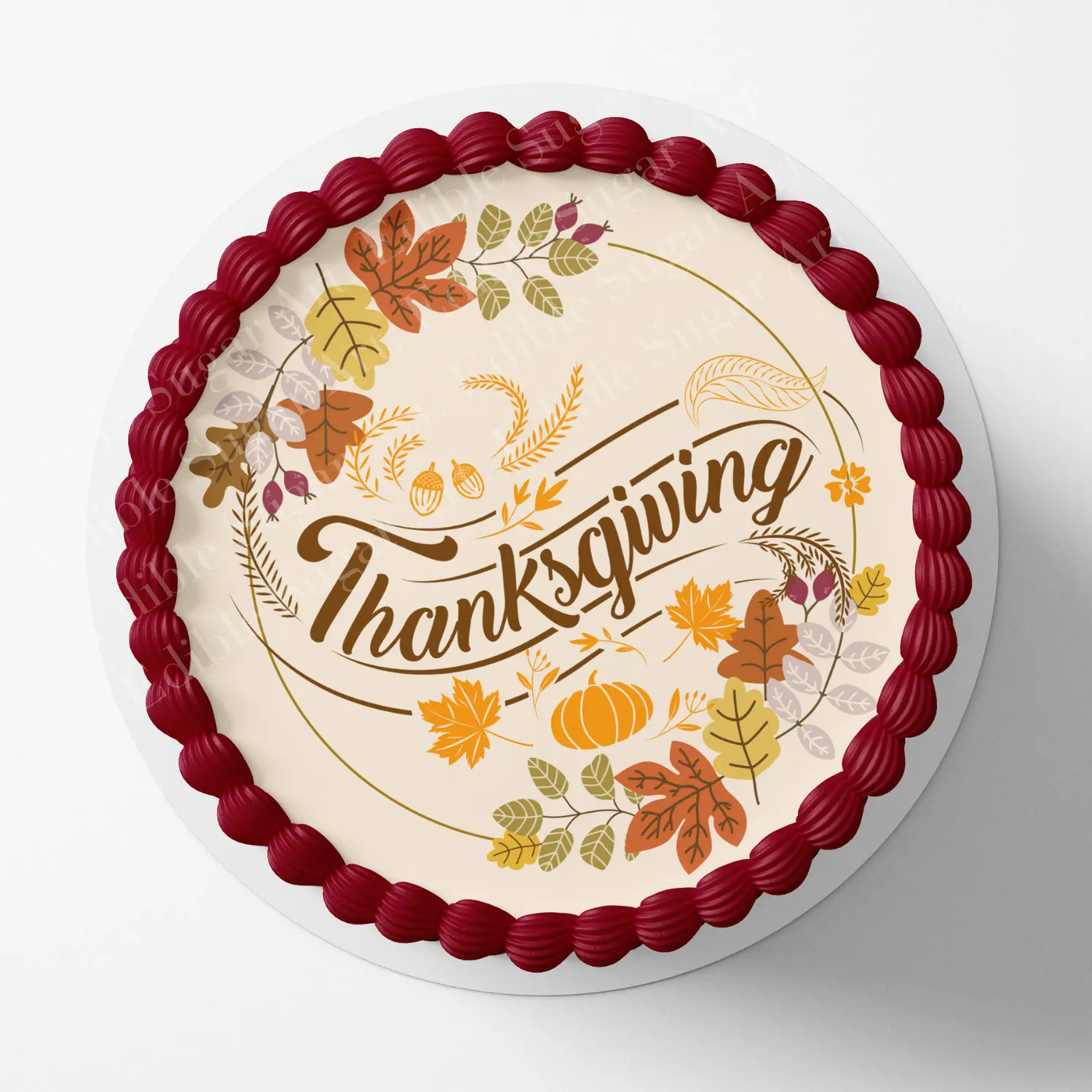 Thanksgiving Cake Topper, Thanksgiving Cupcake Toppers, Thanksgiving Dessert Decorations, Fall Cake topper, Fall Cupcake Toppers,Fall Decor (Copy)