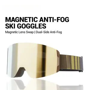 Ski Snowboard Goggles Women Men Skiing Eyewear UV400 Snow Protection Glasses Adult Double-layer Magnetic Lens Glasses