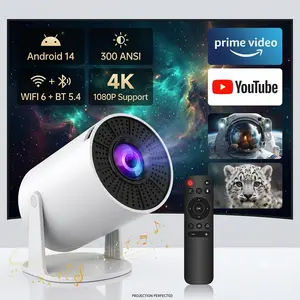 XBJ 713 Smart Mini Projector with 4K Decoding Support, Wireless Screen Mirroring, Home Theater, Auto Focus, Portable for Home & Outdoor Use, Supports WiFi & Bluetooth Connection, Black Friday Deal Android