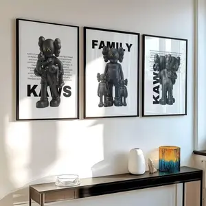 Hypebeast Kaws Family Poster Figure Printable Wall Art