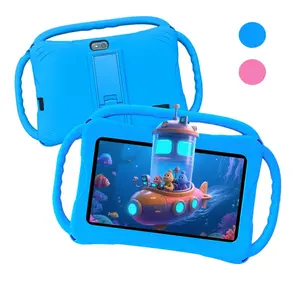 Educational Tablet 7-inch Kids Tablet with Three-Handle Shockproof Case, Android Learning Tablet for Toddlers, Parental Control, Dual Camera, WiFi, Touchscreen Tablet, Best Gift for Children