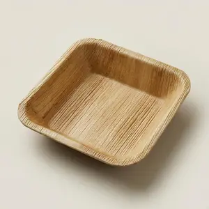 3" Compostable Mini Bowls | Square Areca Leaf Dipping Bowls (Pack of 50) – EcoChef