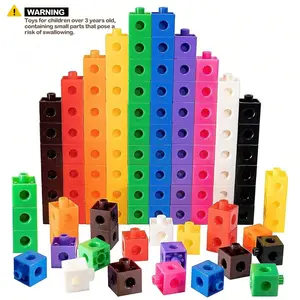 Colorful Building Blocks, Building Sets, Educational Link Blocks Set, Creative Construction Toys, Classroom Rewards, Ideal Gift for Boys & Girls