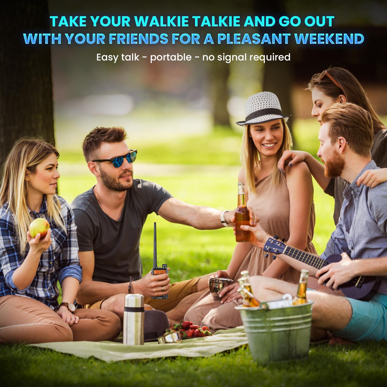 Baofeng UV-5R 8W Dual Band Two Way Radio Transceiver, USB Charging Long Range Supports CHIRP Portable Handheld Walkie Talkie, Wireless Electronic Gadgets, Digital Intercom, Compact, Device, Remote, Durable Handheld Ham Radio Transceiver