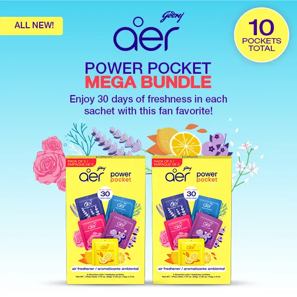 Aer Power Pocket Assorted Bundle - 5 x 2 (10 units total)