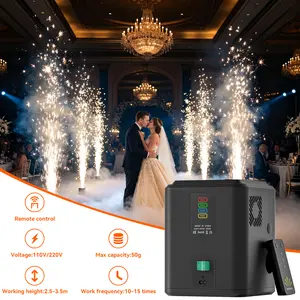 Portable Cold Spark Machine, Safe Non-Heated Spark Effect Suitable for Weddings, Stage Performances, Parties, Wedding Ceremonies& Corporate Events. ( Not Include Material )