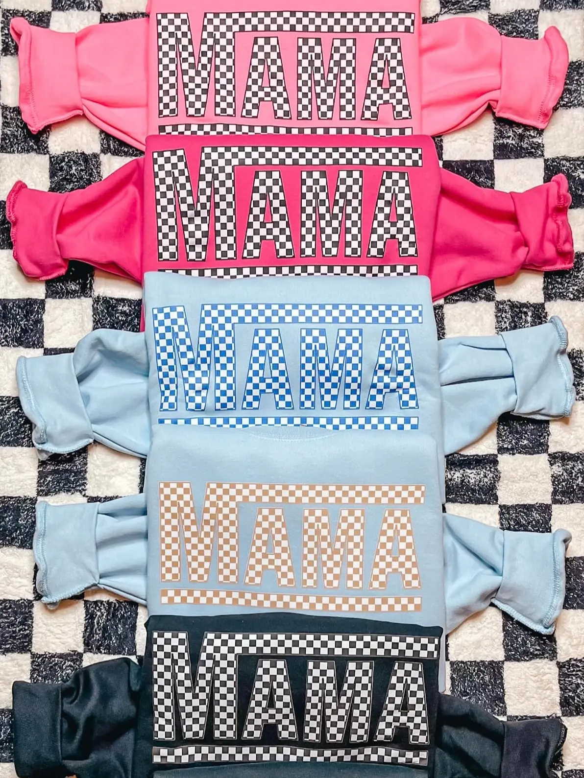 Checkered Mama Sweatshirt