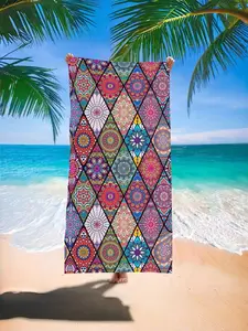 Bohemian Beach Towel Set, Outdoor Sun Protection Multi-Purpose Shawl, Ideal for Travel & Daily Use, Durable Lightweight Design, Absorbent Breathable Towel