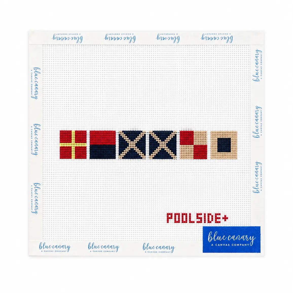 POOLSIDE x Blue Canary Canvas Summer Clutch Canvas