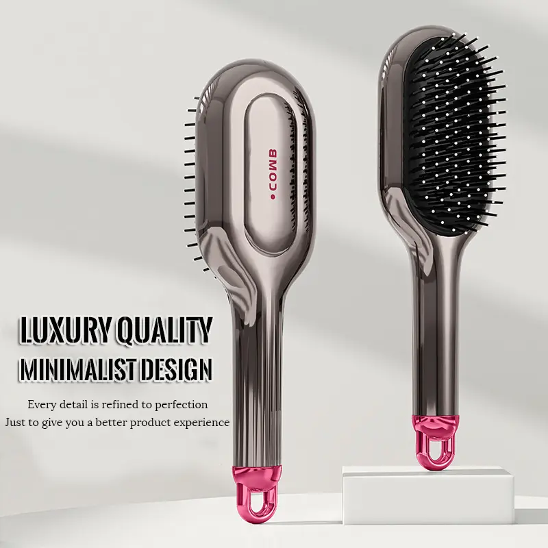 Gray air-cushion silicone comb, light luxury quality with minimalist design
