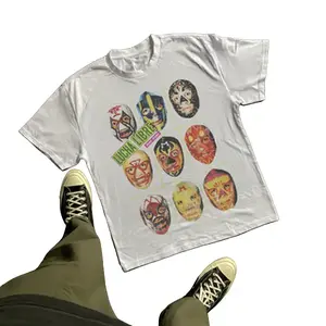 Lucha Libre Heavyweight White T-Shirt Unisex All Sizes, Graphic Tees, Gift For Fans