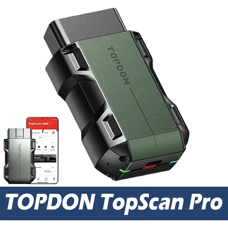[SummerFinds]TOPDON TopScan Pro Automotive Diagnostic Scanner - Bluetooth OBD2 Tester Code Readers & Scanners, iOS/Android Compatible Full System OBD2 Scan Tool, 13+ Reset Services, Upgraded Version of Topscan Lite (Father's Day Gift)