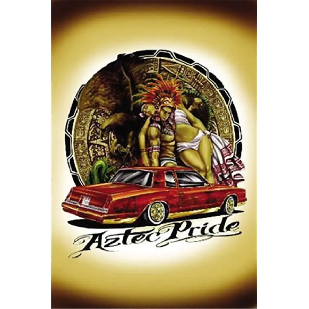 212 MAIN Aztec Pride Lowrider Artistic Unframed Art Print - 8x10 in, 1051-08x10-LO Collectible Wall Decor for Room Display, Modern Home Decor