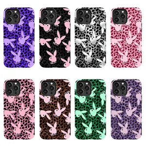 Playboy Phone Case — Featuring the Classic Rabbit Head Logo and Retro Street-Style Graphics; Compatible with iPhone 11–17 Pro Max/Plus Series and Samsung Galaxy S23– Series; Drop-Resistant and Shockproof Protective Case.