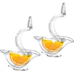 2 count Manual  Slice Squeezer  Juicer, Plastic Portable Fruit Juicer, Bird Shape Hand Squeezer for Orange Lime Pomegranate