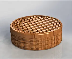 Basket pattern jewelry organizer - STL files for CNC or 3D Printer