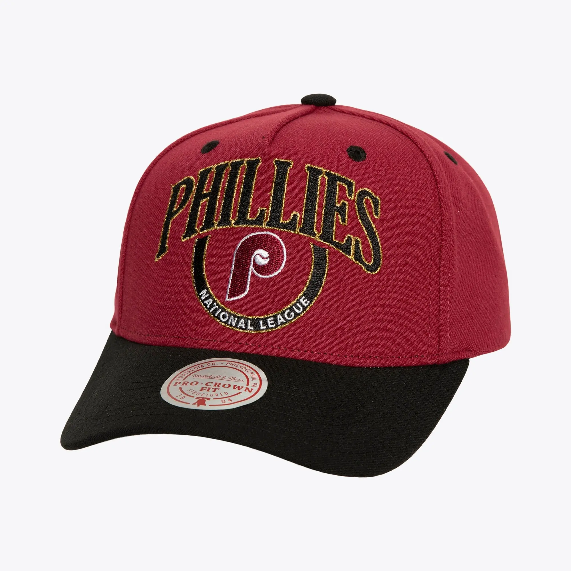 Mens Mitchell & Ness MLB CROWN JEWELS PRO SNAPBACK COOP PHILLIES