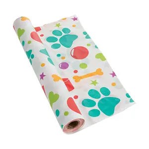 40" x 100 ft. Dog Plastic Tablecloth Roll