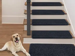 Treads, Super    , Bullnose  for Safety, Kid & Pet Friendly, -Static, Non-Skid Step Pads for Wooden/Floor   Striped  Decor  Colorful MulWashable ViSnowflake Pattern -SlipSpiPlMerrIFestive Red SnowfVintage Washable Area Rug with Non-Slip Backing