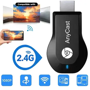 Wireless HDMI Display Adapter,1080P Screen Mirroring Device, 2.4G WiFi HDMI Display Dongle for Phone/Tablet/Laptop, Fast Video/Audio Sync to TV/Projector/Monitor, Plug-and-Play Streaming Receiver for Home/Office