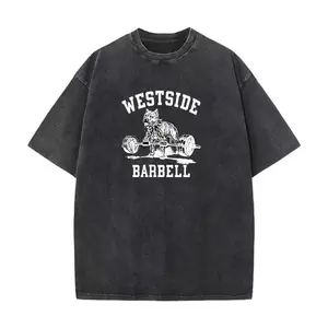 Women's Westside Barbell Pitbull Graphic Tee - Shortsleeve, Relaxed Fit, Retro Vintage Washed Breathable Cotton Fitness Top