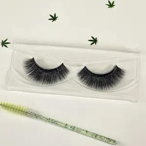 F a t Banana 3D Mink Eyelashes Fluffy Soft False Eyelash Dramtic Thick Curly Cross Fake Eye Lashes Extension Makeup Tool Sixdian Cruelty Free