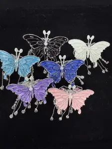 245-250 3PCS Butterfly Charms Set | Solid Color DIY Accessories for Jewelry, Pens & Keychains