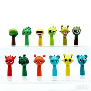 Newest 2026 Trend Sprunki Rhythm Box Figure Set, Birthday Gift & Home Decor, Game Peripheral Model Collection, 12-Piece Bundle