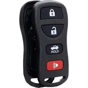4 Buttons Key Shell Only Case Keyless Entry Fob Remote Control Case Replacement Fits for Nissan & Infiniti