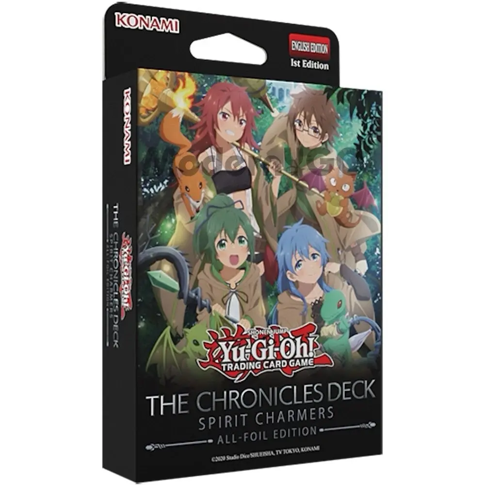 New Konami THE CHRONICLES DECK: Spirit Charmers All-Foil Edition Trading Card Box, 51-Card Collectible Set with 4 Variant Arts, Ultra Rare Options, Upgrade Chance & Packs, Trading Card Packs, Collectible Card