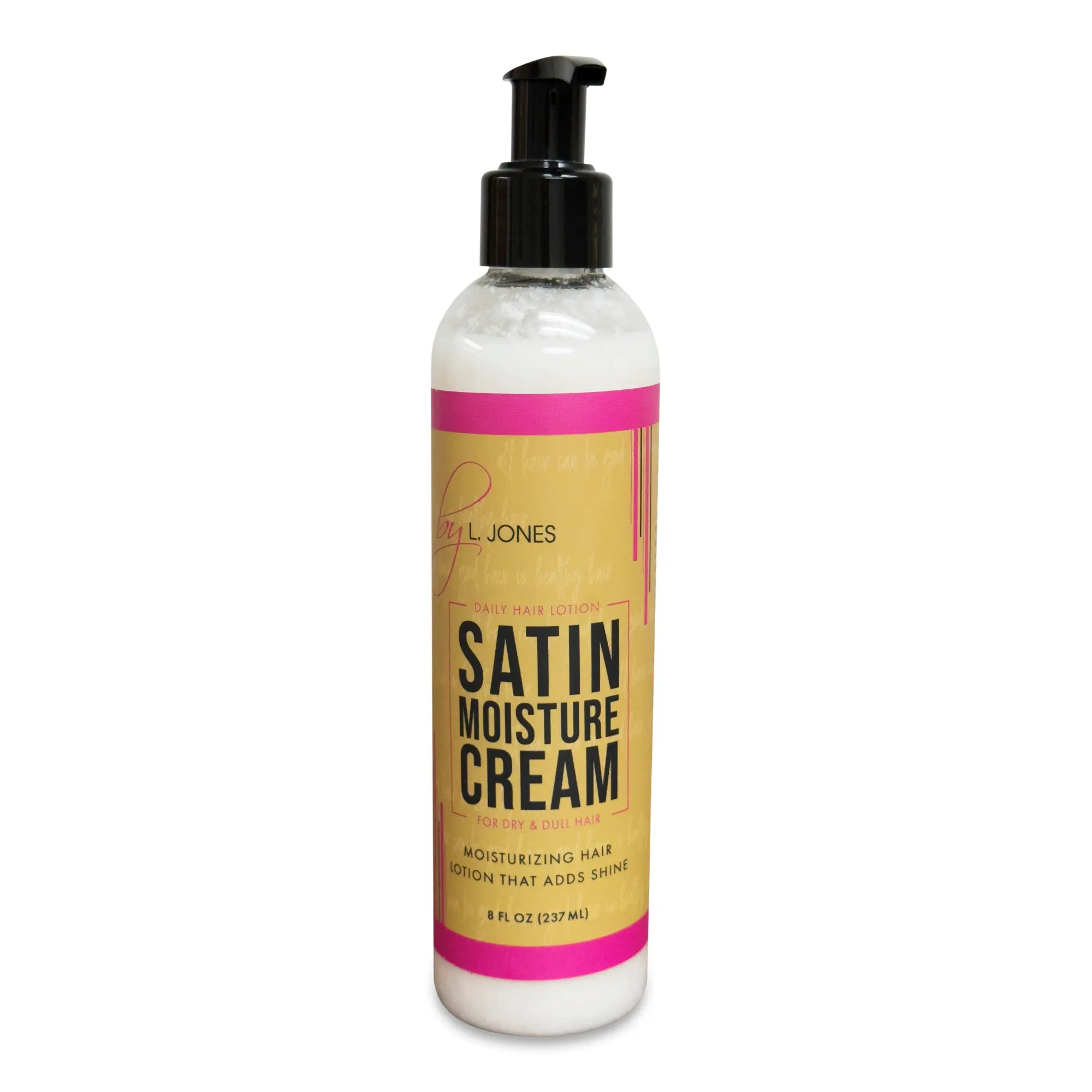 BY L. JONES Satin Moisture Cream, Smooth Olive-Avocado-Argan Infused, for Skincare & Haircare Hydration Needs