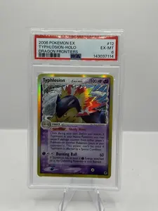 2006 Pokemon EX #12 Typhlosion Holo Dragon Frontiers PSA 6