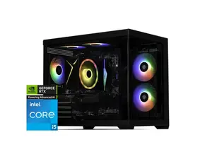 STORMCRAFT Gaming PC SIRIUS Intel Core i5-14400F NVIDIA GeForce RTX 5060 – AI Powered 32GB 3200MHz RGB 1TB NVMe SSD 650W PSU Windows 11 Home - SI1440FCB-560N2