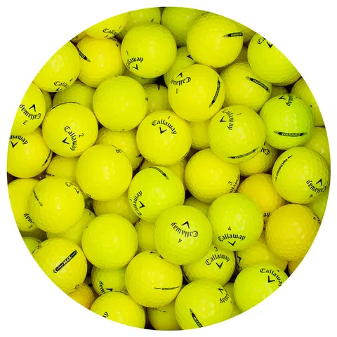 Callaway Mix Yellow - Mint - 1 Dozen Golf Balls