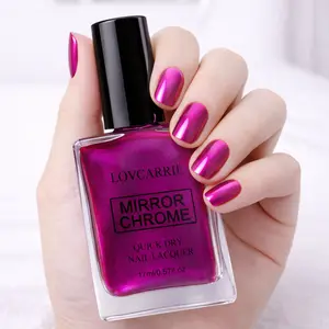 LOVCARRIE Nail Polish – Metallic Purple | DIY Nail Care | Ideal for Nail Art Enthusiasts | Quick-Drying | No UV Lamp Required | 17ml / 0.57 fl.oz