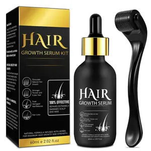 Father's Day Gift Hair Growth Oil for Men and Women - Regrowth Serum, Extra Strength Spray for Hair Loss, Thicker Healthier Hair, Beard Growth Kit, Topical Treatment, 2.02 oz