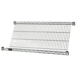 Quantum Storage 1836SL Carbon Steel 1-Layer Wire Shelf, 18x36 in. Sloped Home Organiser, Heavy-Duty Storage Racks